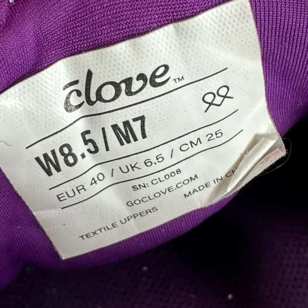 Clove Nursing Sneaker Slip On Shoes Womens 8.5 Men 7 Lilac Lavender Light Purple